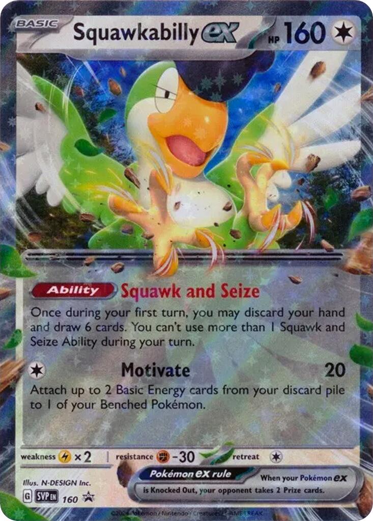 Squawkabilly ex (SVP160) [Scarlet & Violet: Black Star Promos] | Cracking-Singles