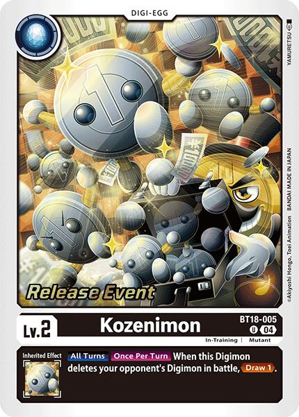 Kozenimon [BT18-005] [Release Special Booster Ver.2.0 Promos] | Cracking-Singles