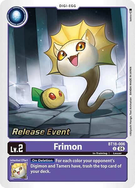 Frimon [BT18-006] [Release Special Booster Ver.2.0 Promos] | Cracking-Singles