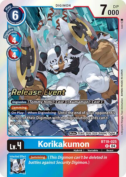 Korikakumon [BT18-025] [Release Special Booster Ver.2.0 Promos] | Cracking-Singles