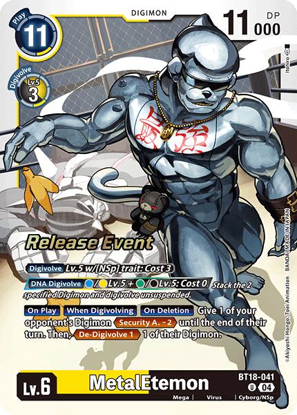 MetalEtemon [BT18-041] [Release Special Booster Ver.2.0 Promos] | Cracking-Singles