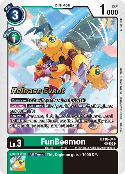 FunBeemon [BT18-044] [Release Special Booster Ver.2.0 Promos] | Cracking-Singles