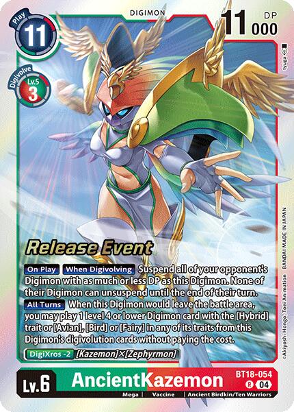 AncientKazemon [BT18-054] [Release Special Booster Ver.2.0 Promos] | Cracking-Singles