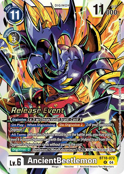 AncientBeetlemon [BT18-072] [Release Special Booster Ver.2.0 Promos] | Cracking-Singles