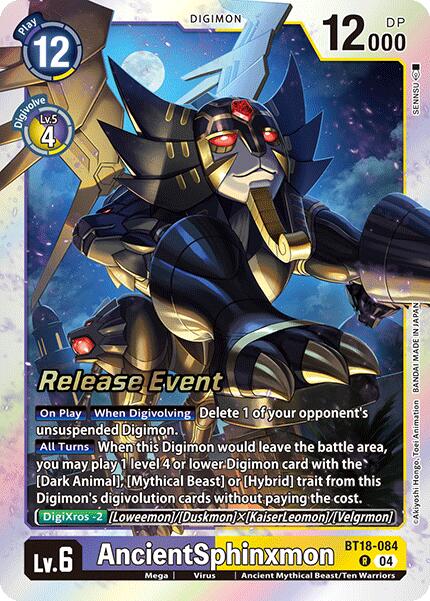 AncientSphinxmon [BT18-084] [Release Special Booster Ver.2.0 Promos] | Cracking-Singles
