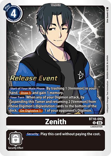 Zenith [BT18-092] [Release Special Booster Ver.2.0 Promos] | Cracking-Singles