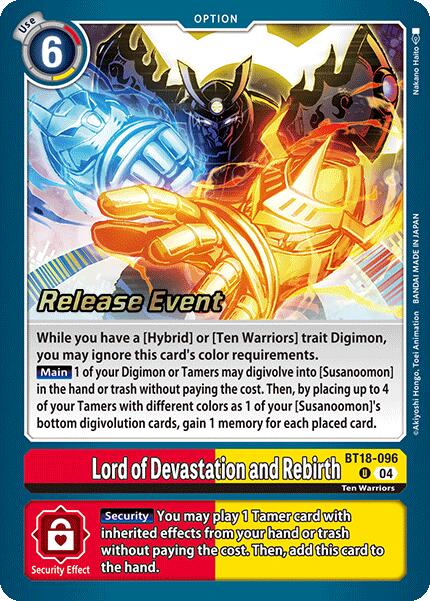 Lord of Devastation and Rebirth [BT18-096] [Release Special Booster Ver.2.0 Promos] | Cracking-Singles