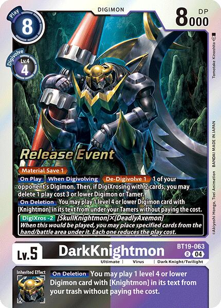 DarkKnightmon [BT19-063] [Release Special Booster Ver.2.0 Promos] | Cracking-Singles