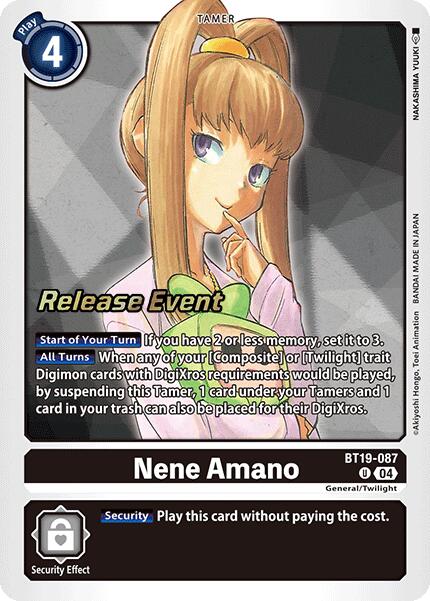 Nene Amano [BT19-087] [Release Special Booster Ver.2.0 Promos] | Cracking-Singles