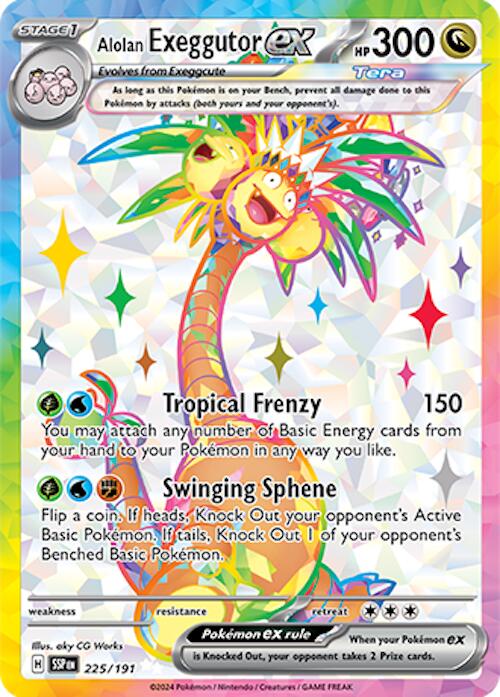 Alolan Exeggutor ex (225/191) [Scarlet & Violet: Surging Sparks] | Cracking-Singles