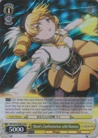 Mami's Confrontation with Homura (MM/W35-E001S SR) [Puella Magi Madoka Magica the Movie -Rebellion-] | Cracking-Singles