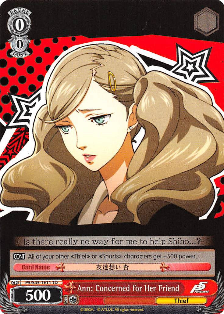 Ann: Concerned for Her Friend (P5/S45-TE11 TD) [Persona 5] | Cracking-Singles