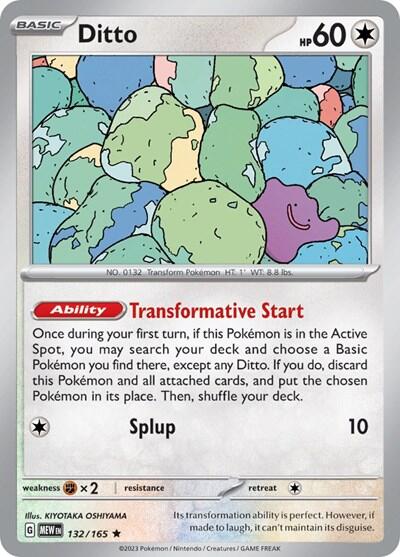 Ditto (132/165) (Non-Holo) [Scarlet & Violet 151] | Cracking-Singles