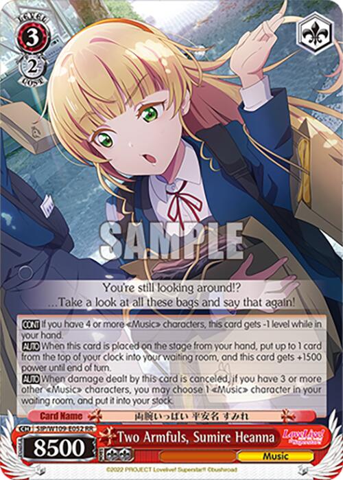 Two Armfuls, Sumire Heanna (SIP/W109-E052 RR) [Love Live School idol festival 2 MIRACLE LIVE!] | Cracking-Singles