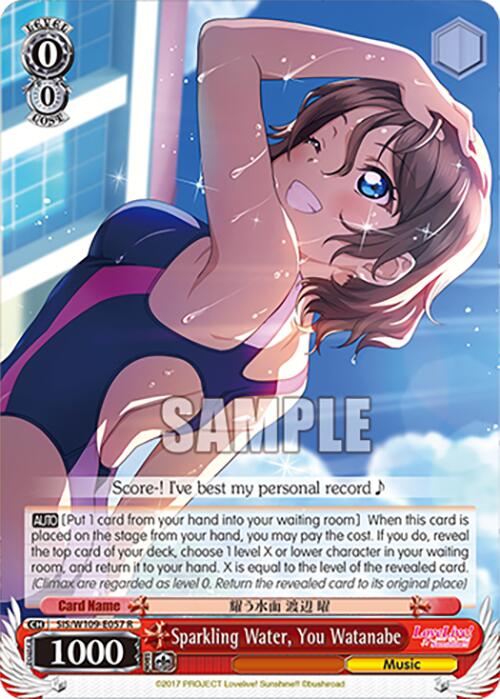Sparkling Water, You Watanabe (SIS/W109-E057 R) [Love Live School idol festival 2 MIRACLE LIVE!] | Cracking-Singles