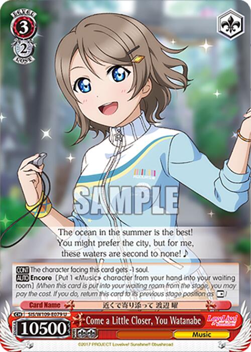 Come a Little Closer, You Watanabe (SIS/W109-E079 U) [Love Live School idol festival 2 MIRACLE LIVE!] | Cracking-Singles