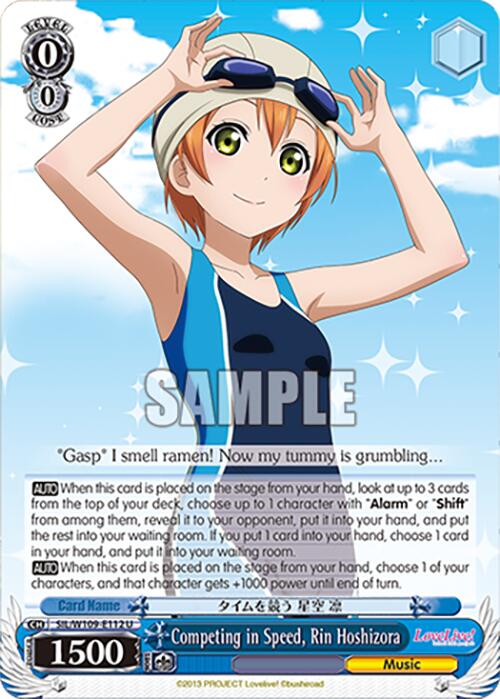 Competing in Speed, Rin Hoshizora (SIL/W109-E112 U) [Love Live School idol festival 2 MIRACLE LIVE!] | Cracking-Singles
