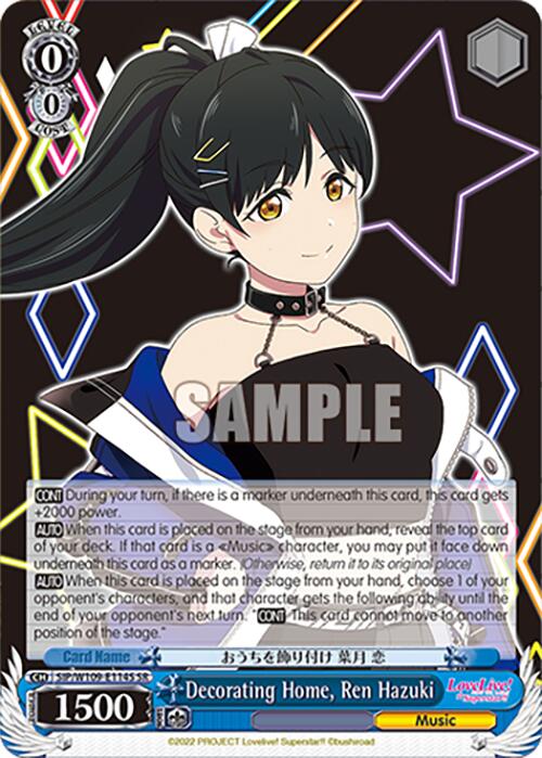 Decorating Home, Ren Hazuki (SIP/W109-E114S SR) [Love Live School idol festival 2 MIRACLE LIVE!] | Cracking-Singles