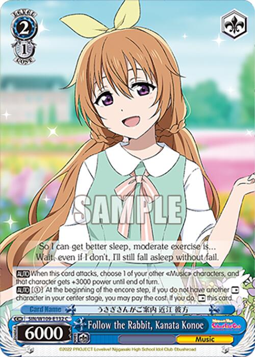 Follow the Rabbit, Kanata Konoe (SIN/W109-E132 C) [Love Live School idol festival 2 MIRACLE LIVE!] | Cracking-Singles