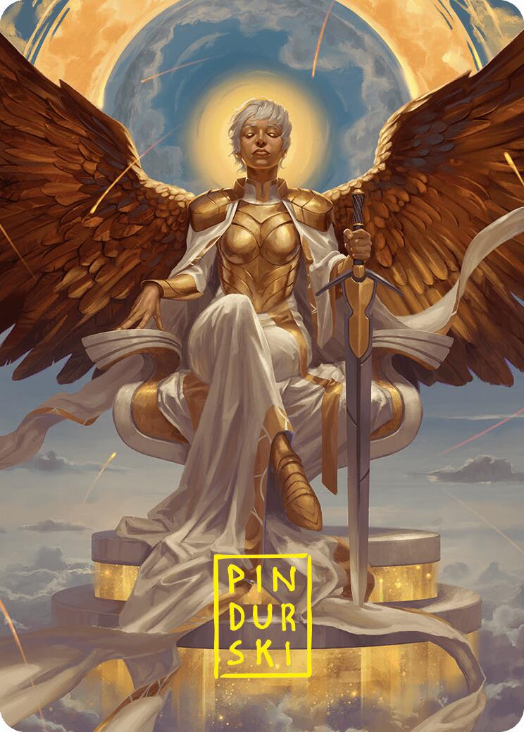 Herald of Eternal Dawn Art Card (27/54) (Gold-Stamped Signature) [Foundations Art Series] | Cracking-Singles