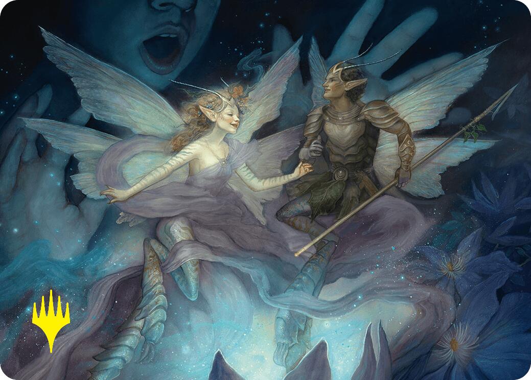 Faebloom Trick Art Card (6/54) (Gold-Stamped Signature) [Foundations Art Series] | Cracking-Singles
