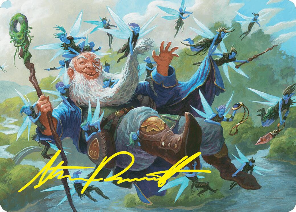 Mischievous Mystic Art Card (7/54) (Gold-Stamped Signature) [Foundations Art Series] | Cracking-Singles