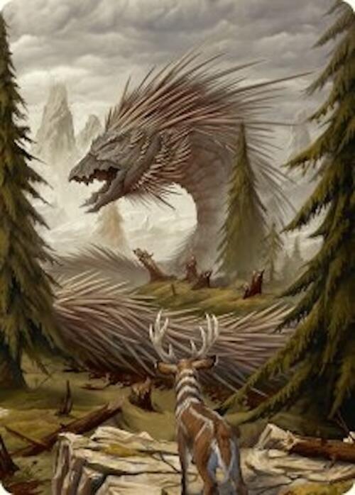 Quilled Greatwurm Art Card (44/54) [Foundations Art Series] | Cracking-Singles