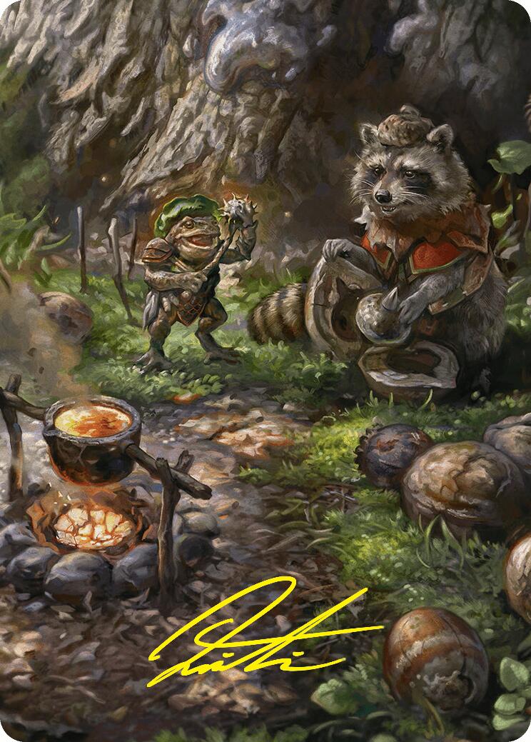 Sylvan Scavenging Art Card (46/54) (Gold-Stamped Signature) [Foundations Art Series] | Cracking-Singles