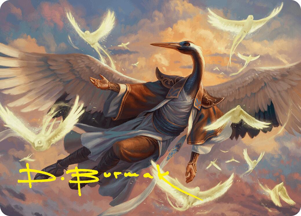 Kykar, Zephyr Awakener Art Card (16/54) (Gold-Stamped Signature) [Foundations Art Series] | Cracking-Singles
