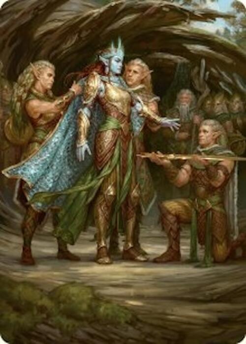 Lathril, Blade of the Elves Art Card (48/54) [Foundations Art Series] | Cracking-Singles