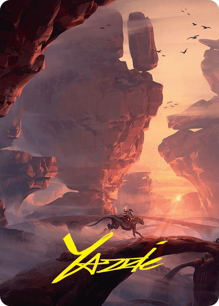 Mountain Art Card (24/54) (Gold-Stamped Signature) [Foundations Art Series] | Cracking-Singles