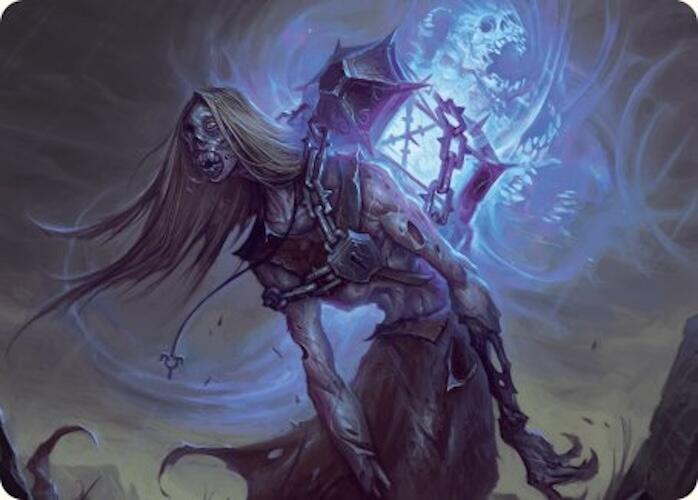Soul-Shackled Zombie Art Card (9/54) [Foundations Art Series] | Cracking-Singles