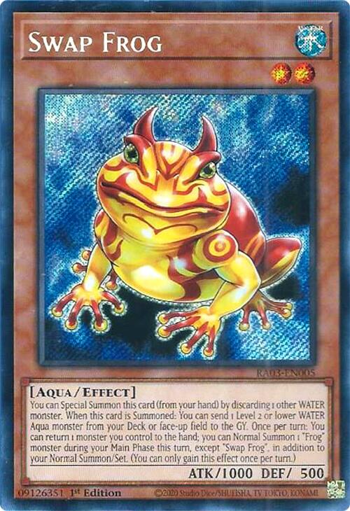 Swap Frog (Secret Rare) [RA03-EN005] Secret Rare | Cracking-Singles
