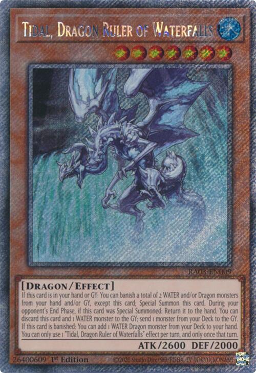 Tidal, Dragon Ruler of Waterfalls (Platinum Secret Rare) [RA03-EN009] Platinum Secret Rare | Cracking-Singles