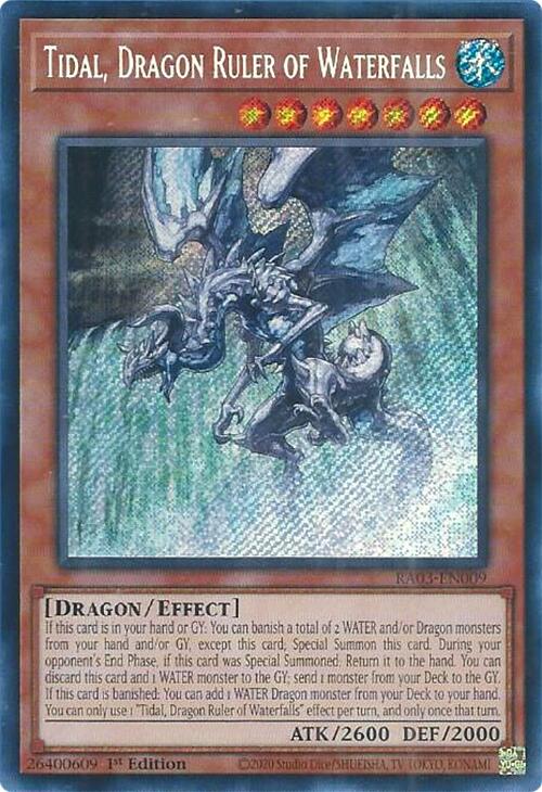 Tidal, Dragon Ruler of Waterfalls (Secret Rare) [RA03-EN009] Secret Rare | Cracking-Singles