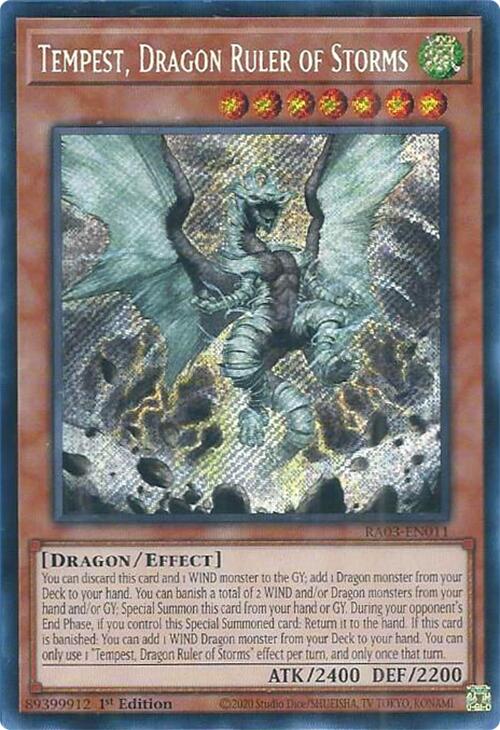 Tempest, Dragon Ruler of Storms (Secret Rare) [RA03-EN011] Secret Rare | Cracking-Singles