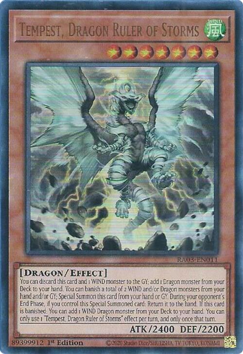 Tempest, Dragon Ruler of Storms (UR) [RA03-EN011] Ultra Rare | Cracking-Singles