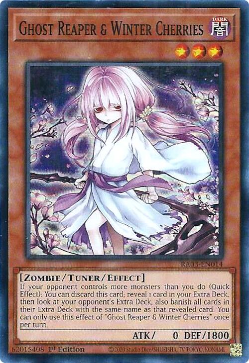 Ghost Reaper & Winter Cherries (Alternate Art) [RA03-EN014] Super Rare | Cracking-Singles
