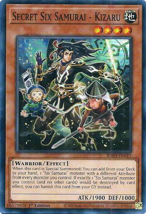 Secret Six Samurai - Kizaru [RA03-EN017] Super Rare | Cracking-Singles