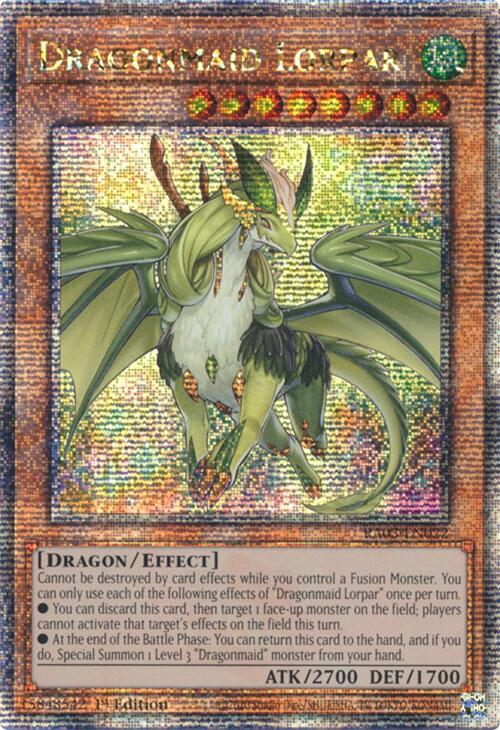 Dragonmaid Lorpar (Quarter Century Secret Rare) [RA03-EN022] Quarter Century Secret Rare | Cracking-Singles