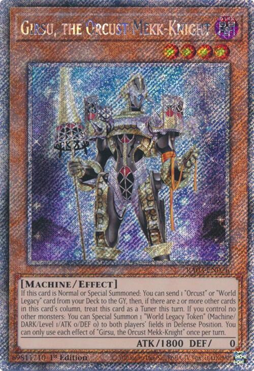 Girsu, the Orcust Mekk-Knight (Platinum Secret Rare) [RA03-EN026] Platinum Secret Rare | Cracking-Singles