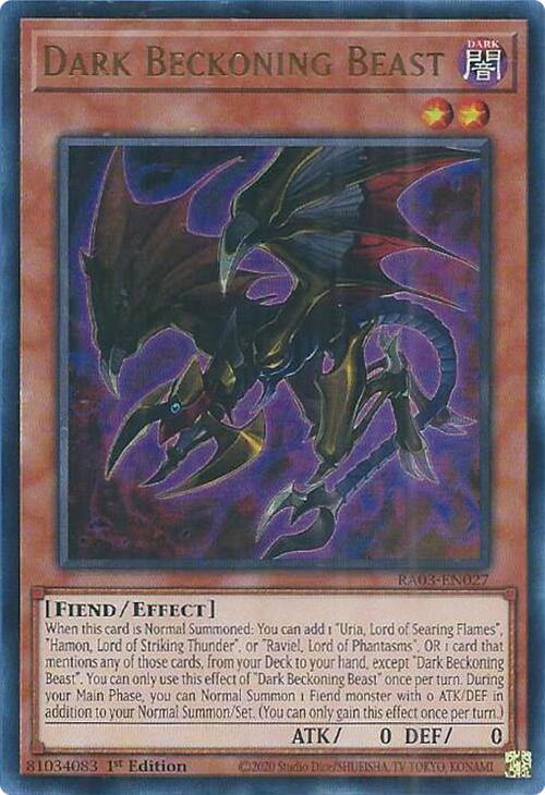 Dark Beckoning Beast (UR) [RA03-EN027] Ultra Rare | Cracking-Singles