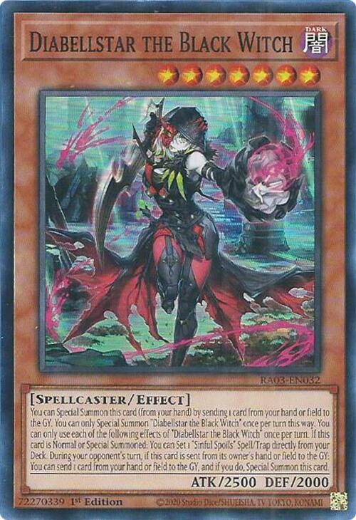 Diabellstar the Black Witch [RA03-EN032] Super Rare | Cracking-Singles