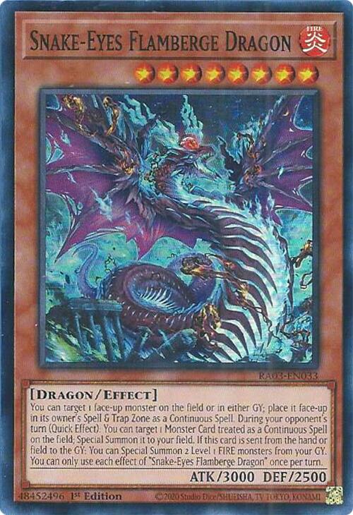 Snake-Eyes Flamberge Dragon [RA03-EN033] Super Rare | Cracking-Singles