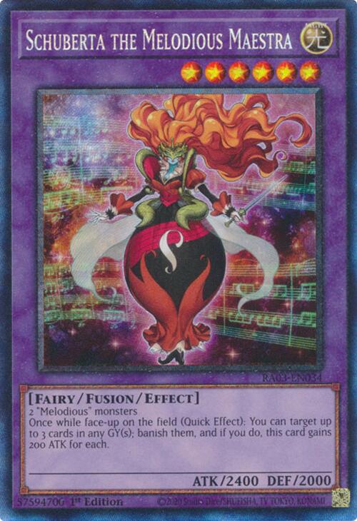 Schuberta the Melodious Maestra (CR) [RA03-EN034] Prismatic Collector's Rare | Cracking-Singles