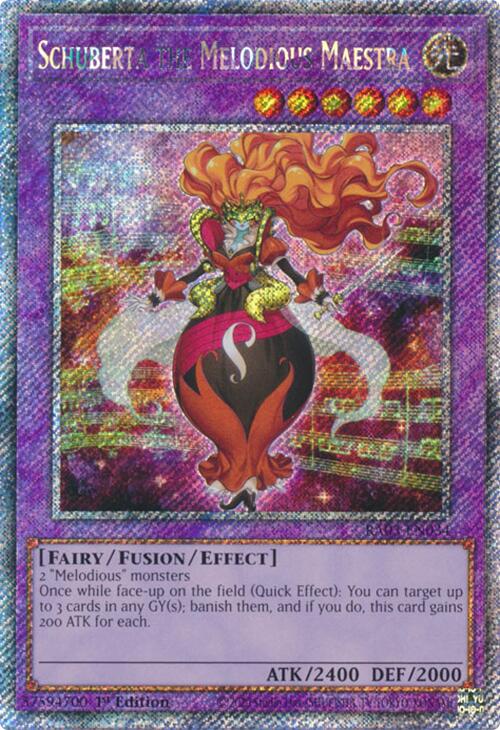 Schuberta the Melodious Maestra (Platinum Secret Rare) [RA03-EN034] Platinum Secret Rare | Cracking-Singles