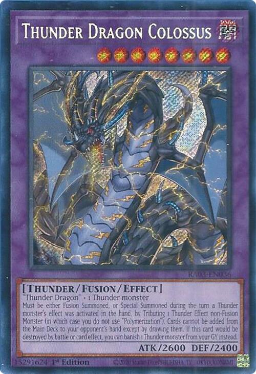 Thunder Dragon Colossus (Secret Rare) [RA03-EN036] Secret Rare | Cracking-Singles
