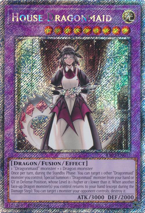 House Dragonmaid (Platinum Secret Rare) [RA03-EN037] Platinum Secret Rare | Cracking-Singles