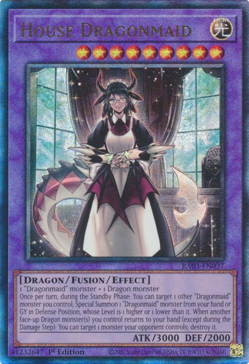 House Dragonmaid (UTR) [RA03-EN037] Prismatic Ultimate Rare | Cracking-Singles