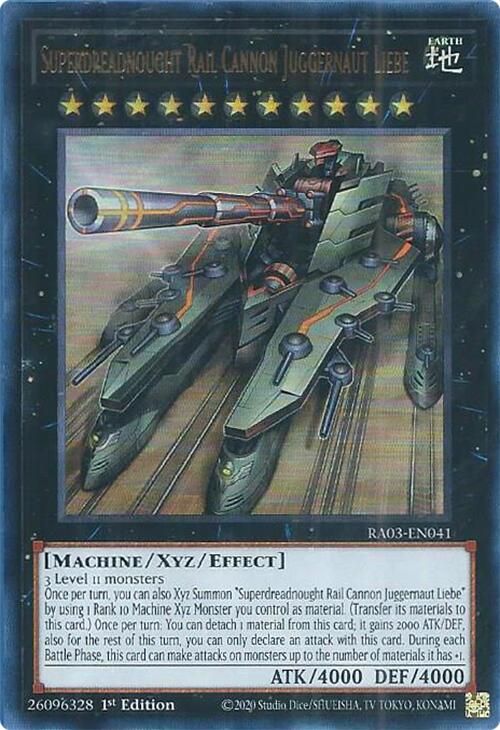 Superdreadnought Rail Cannon Juggernaut Liebe (UR) [RA03-EN041] Ultra Rare | Cracking-Singles
